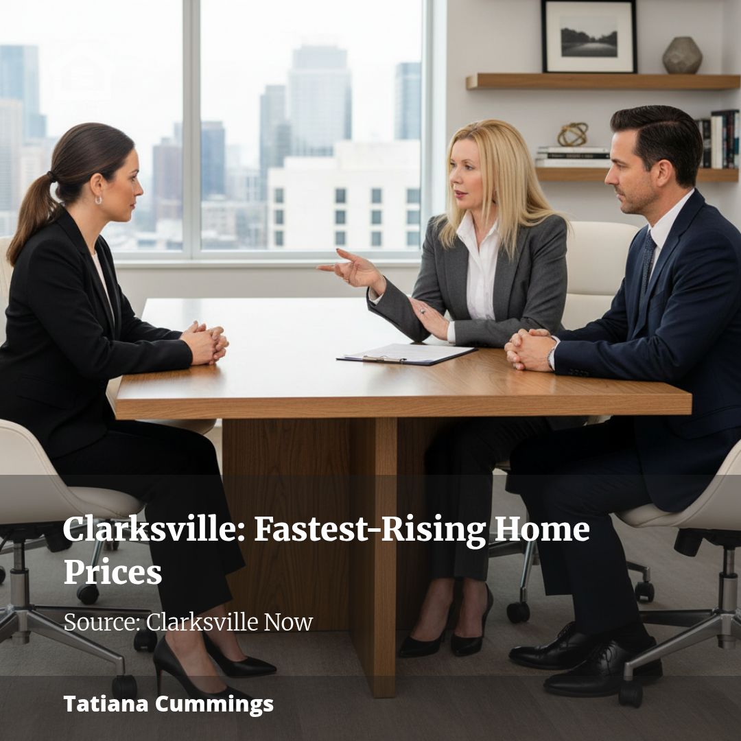 Cities with the fastest-growing home prices in the Clarksville metro area